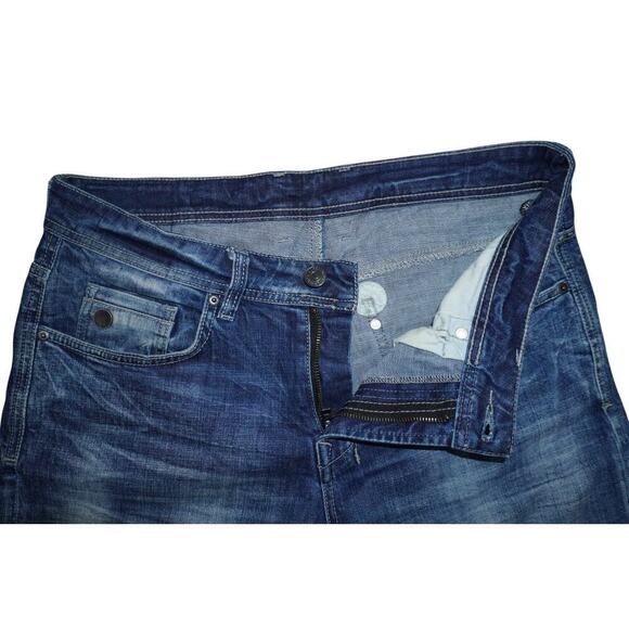 Buffalo David Bitton Men's Straight Leg Jeans – Medium, Distressed Look 34x29 - Picture 3 of 5